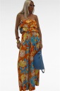 jumpsuit con fantasia floreale tropical